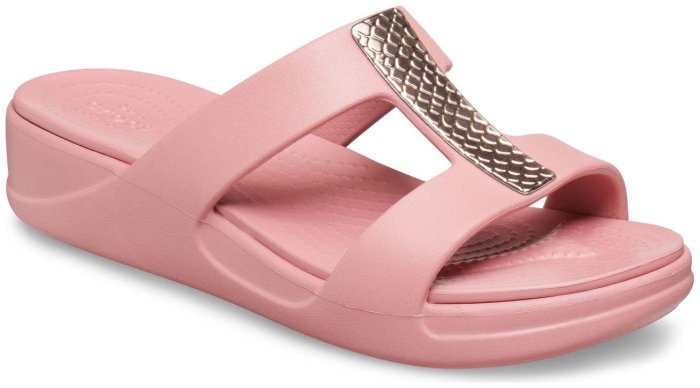 Шлепанцы крокс розовые