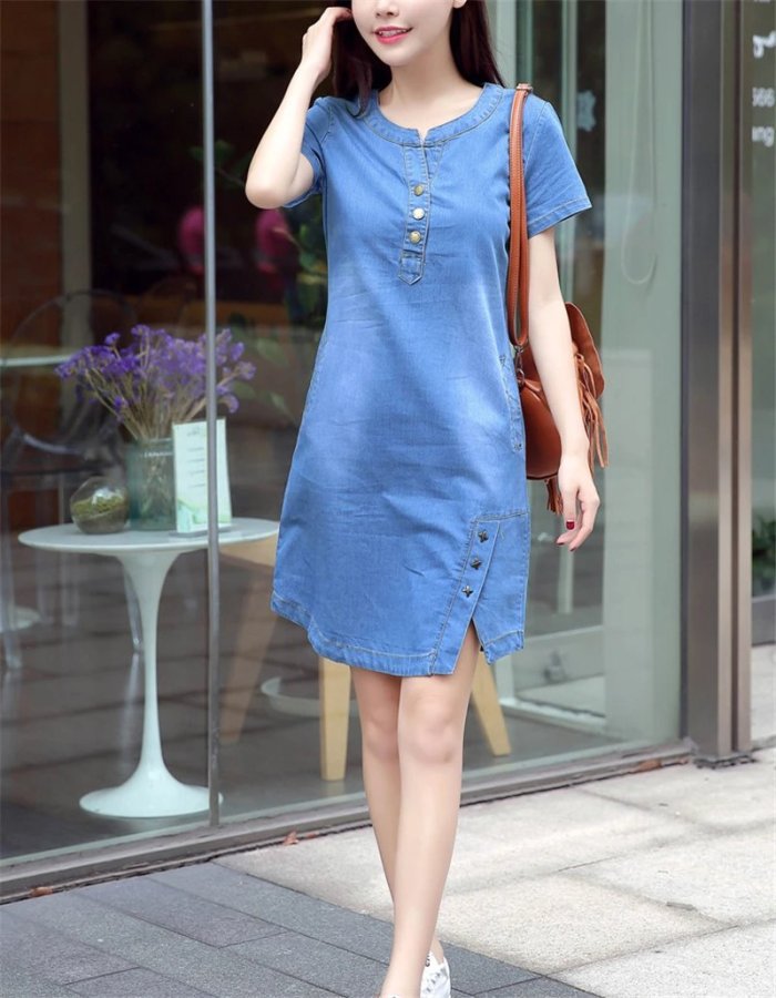 Джинсовое платье женское летнее