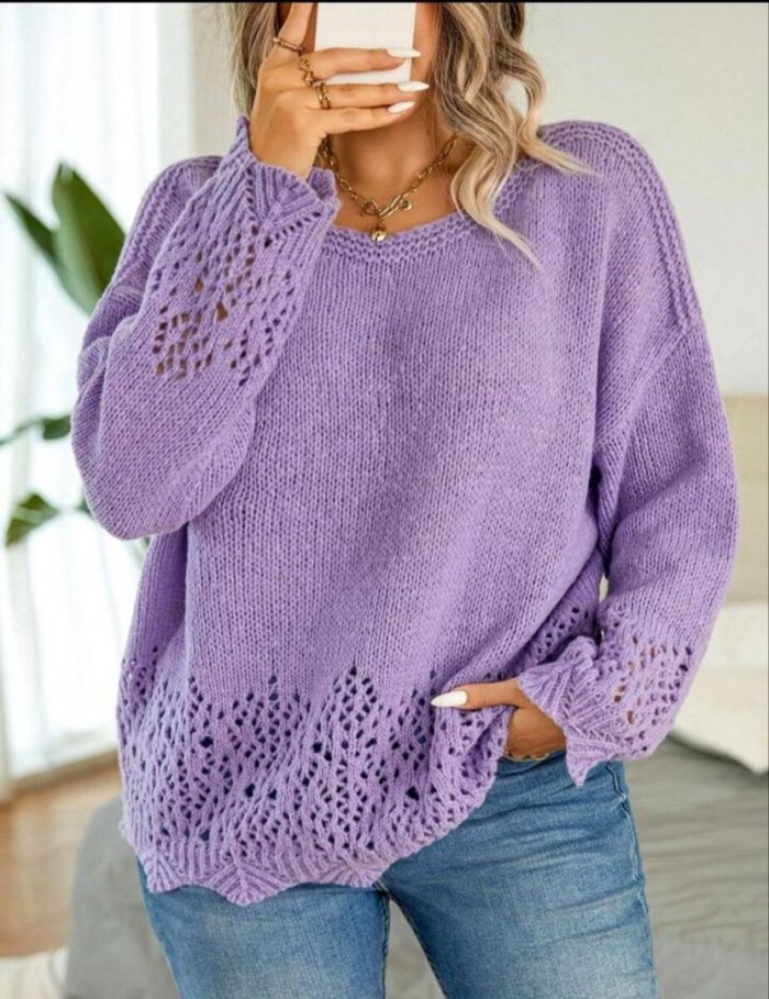 Свитер однотонный