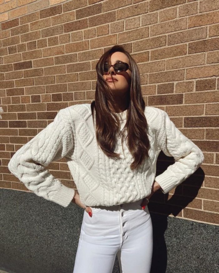 Модные вязаные кофты