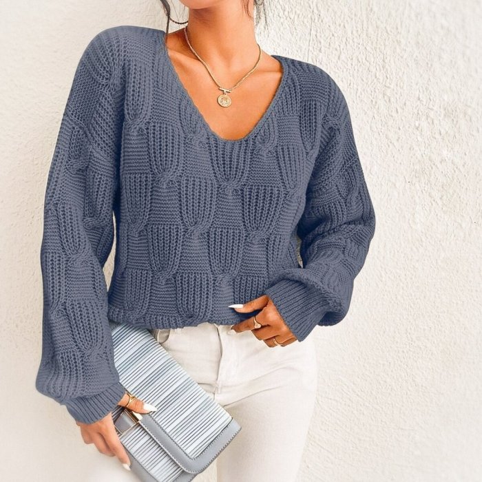 Джемпер из велюровой пряжи