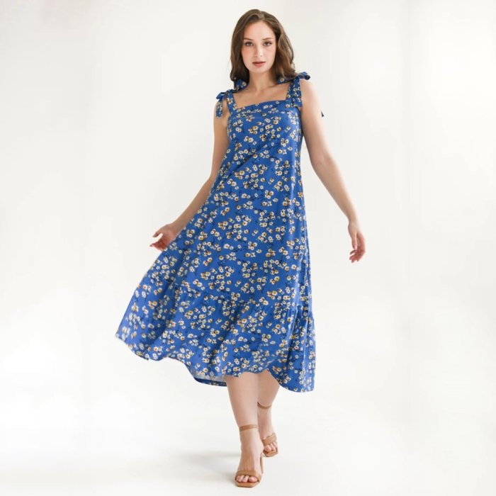 Сарафан трикотажный миди