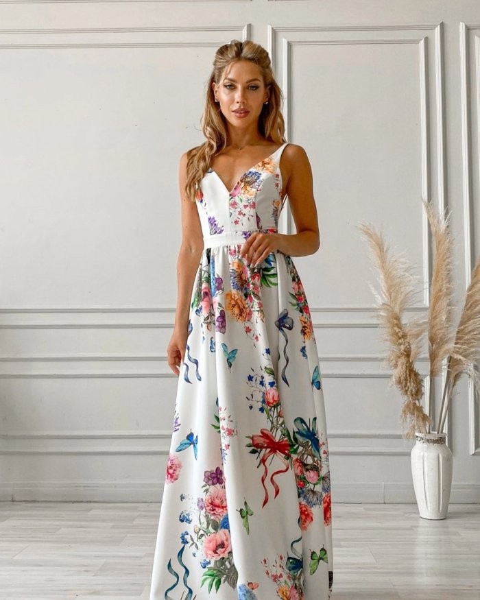 Платье макси Floral