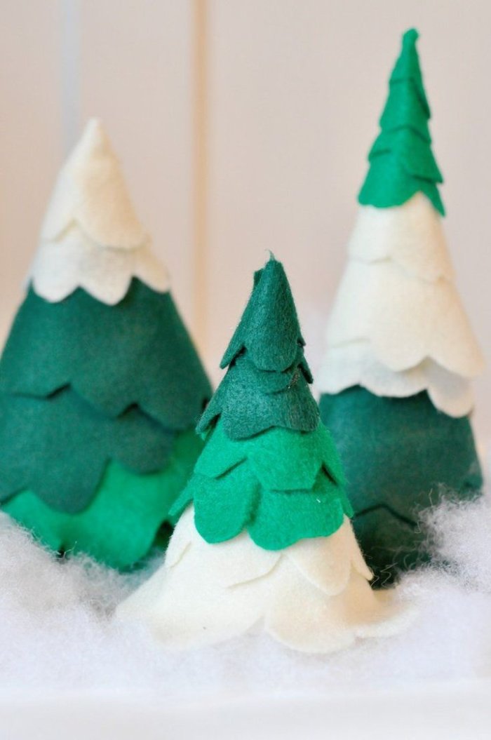 Елка конус из фетра