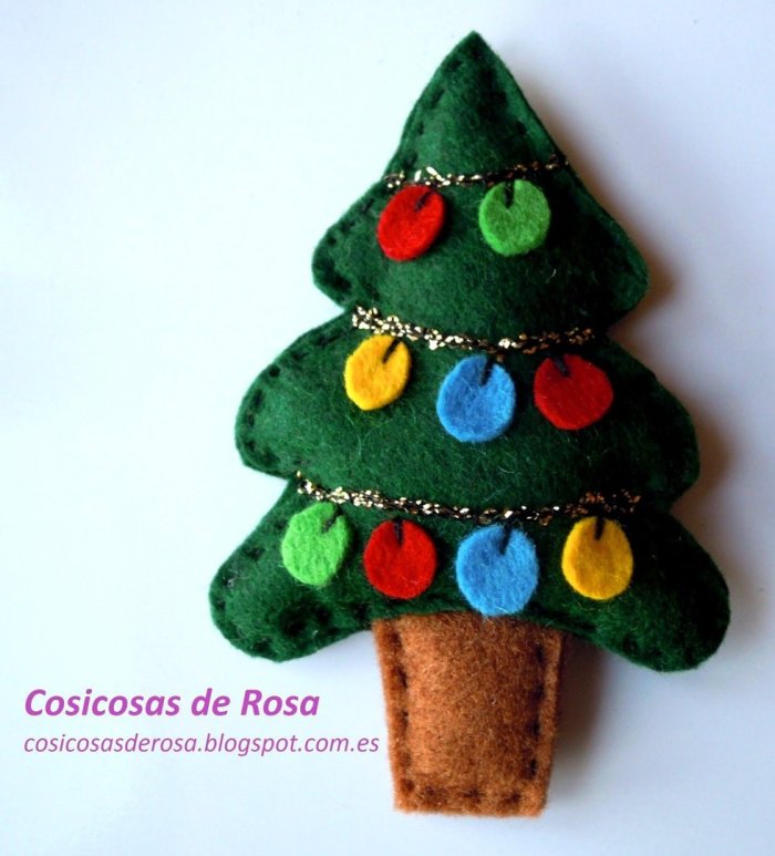 Ёлочка из фетра своими
