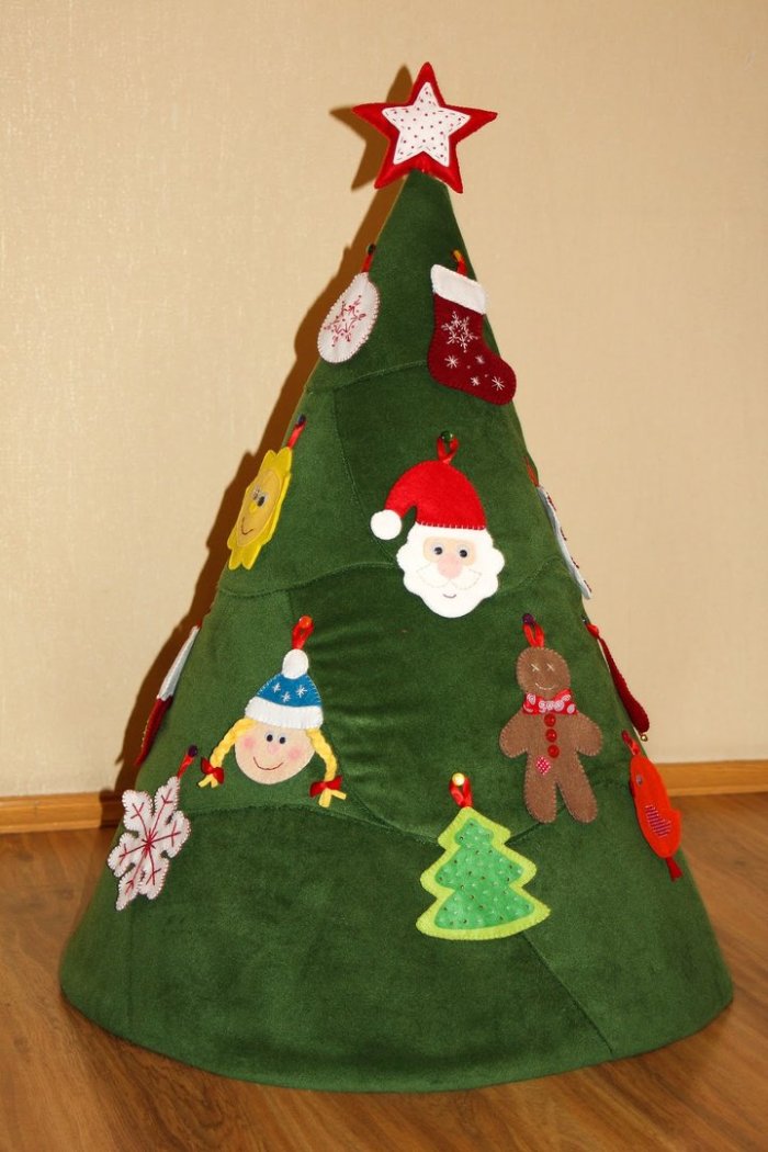 Елка из фетра своими руками