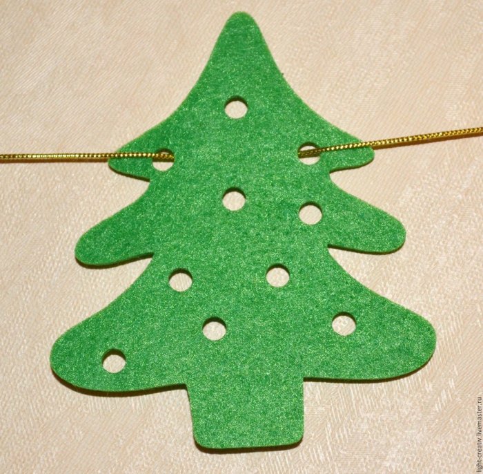 Плоские игрушки на елку