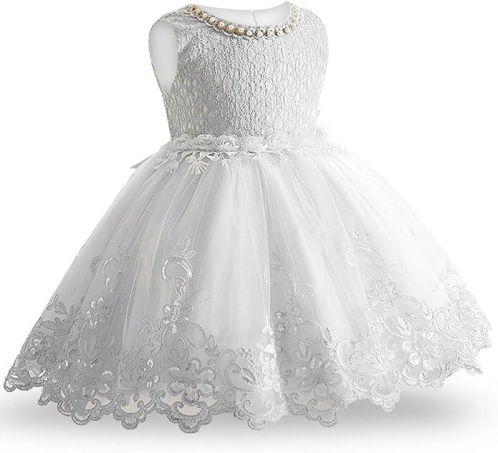 Белое нарядное платье для девочки