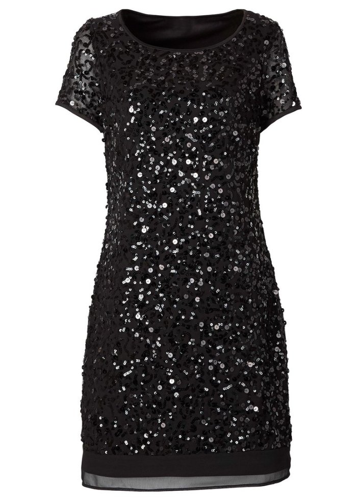 Платье с пайетками золотое Бонприкс