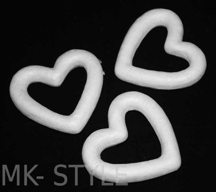 Украсить пенопластовое сердце