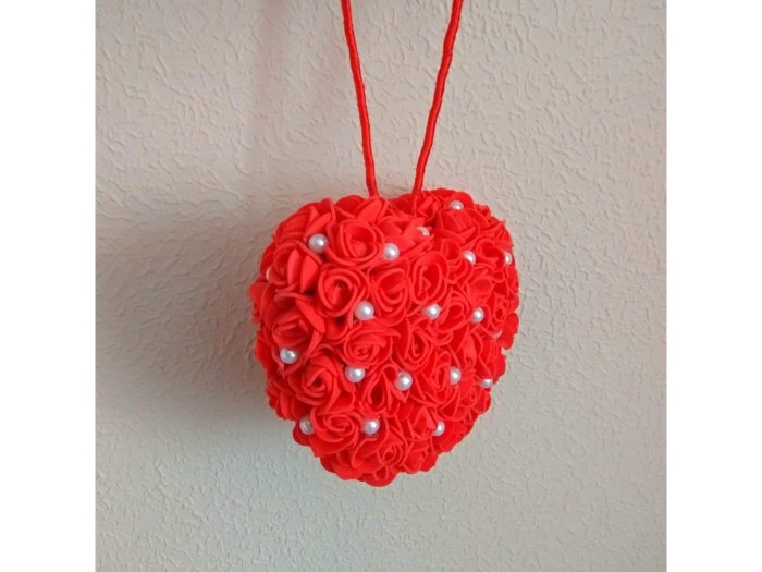 Сердце из пенопласта как украсить