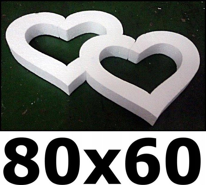 Сердце из пенопласта большое