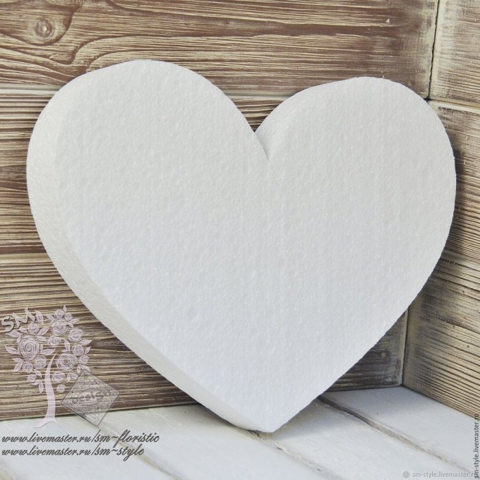 Пенопласт сердце