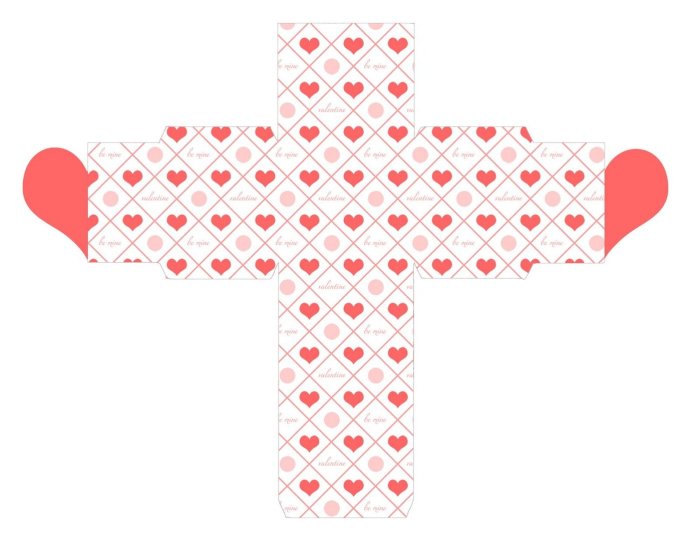 Развертка подарочной коробки