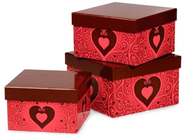 Большая подарочная коробка с крышкой