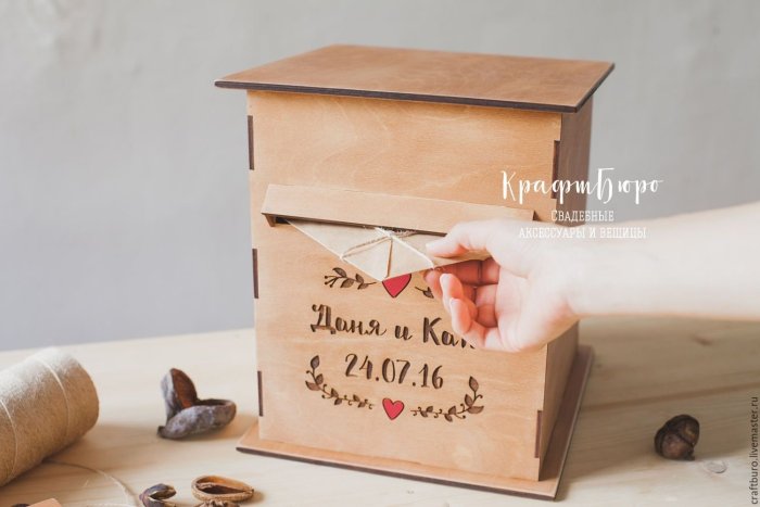 Копилка для конвертов на свадьбу