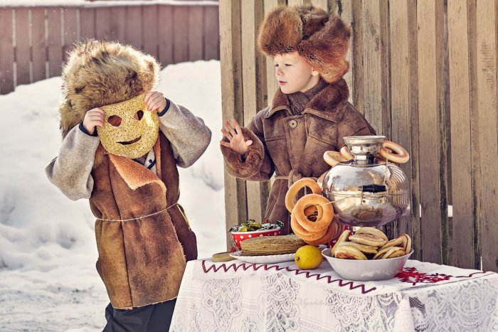 Фотосессия в деревенском стиле зимой