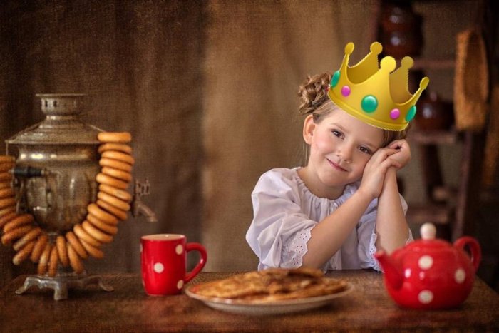 Фотосессия Масленица детская в студии