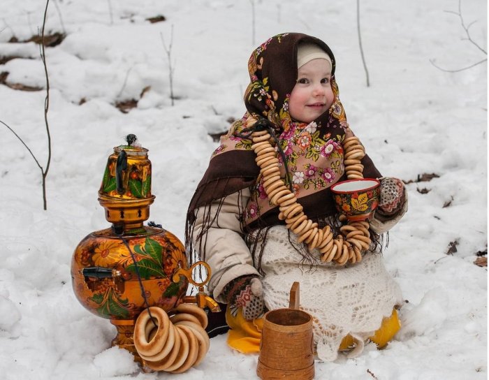 Фотосессия Масленица детская