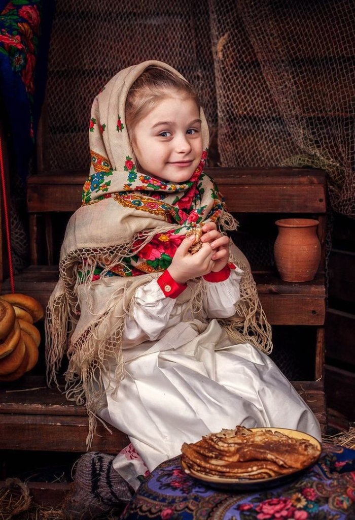 Фотосессия Масленица детская