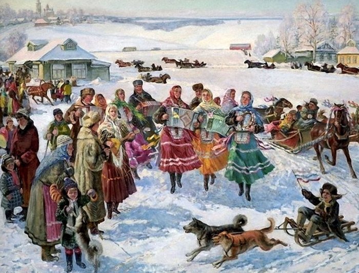 Народные гуляния на Руси