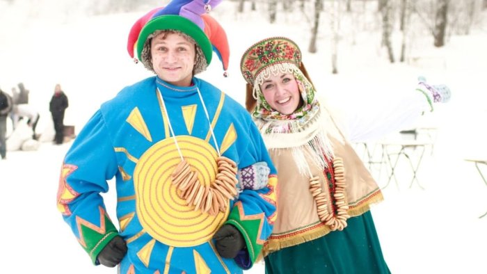 Персонаж зима на Масленице