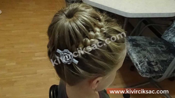 Прическа корзиночка для девочки
