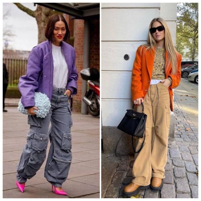 Широкие брюки на весну