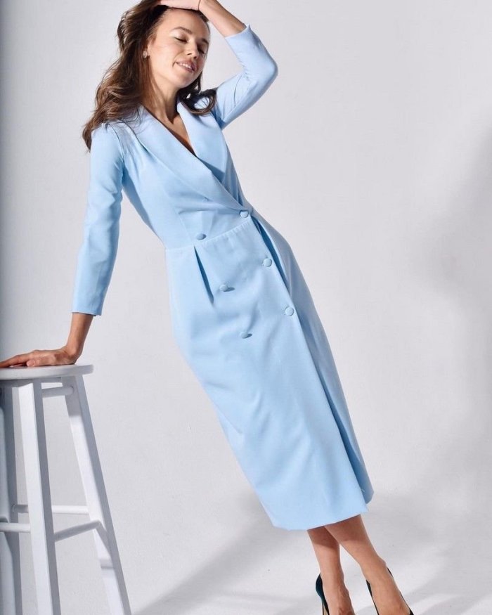 Летнее офисное платье