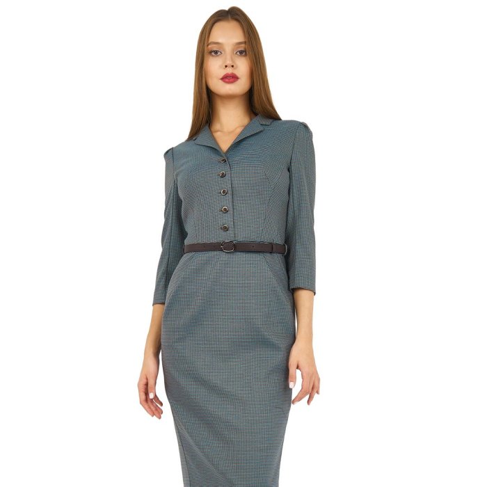 Длинное платье для офиса