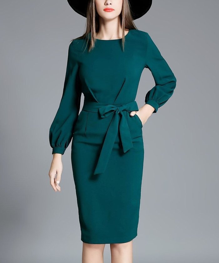 Элегантные офисные платья