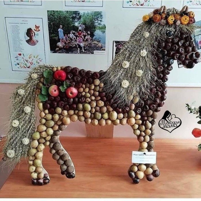 Необычные поделки из природного материала