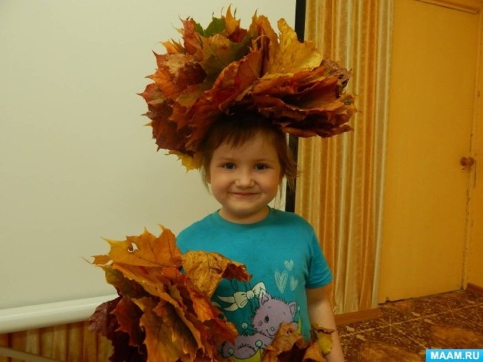 Костюм для мальчика из листьев на осенний бал
