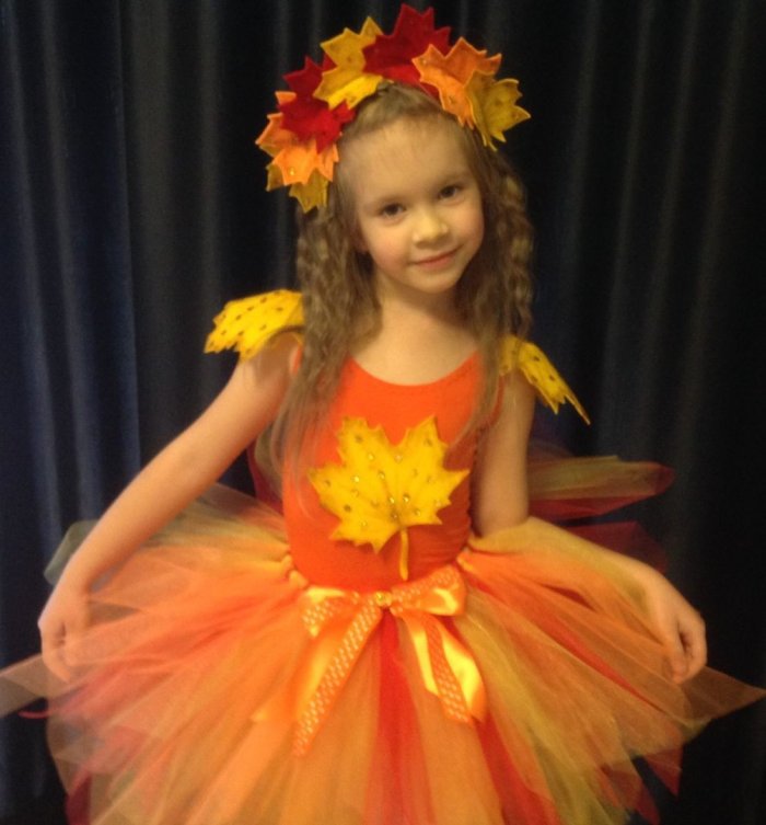 Платье на праздник осени в детском саду