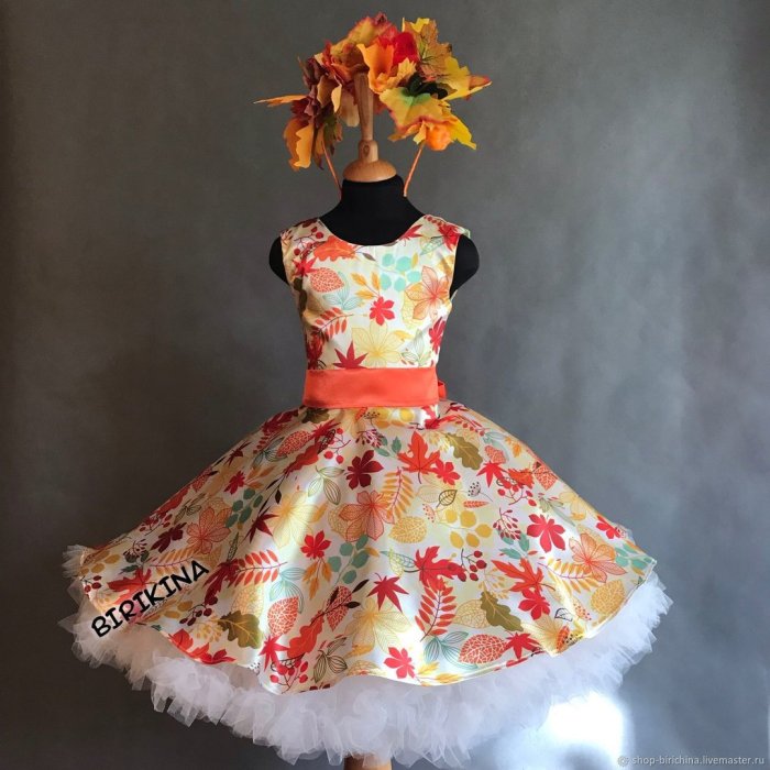 Осеннее платье для девочки