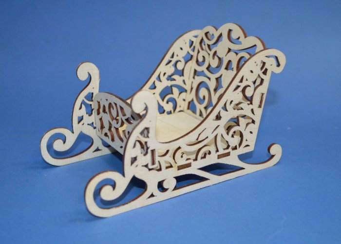 Санки из фанеры лазерная резка