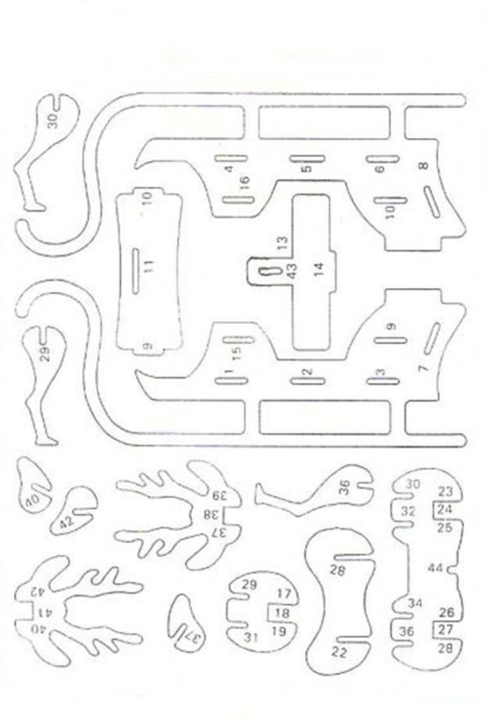 Лекало для саней новогодние