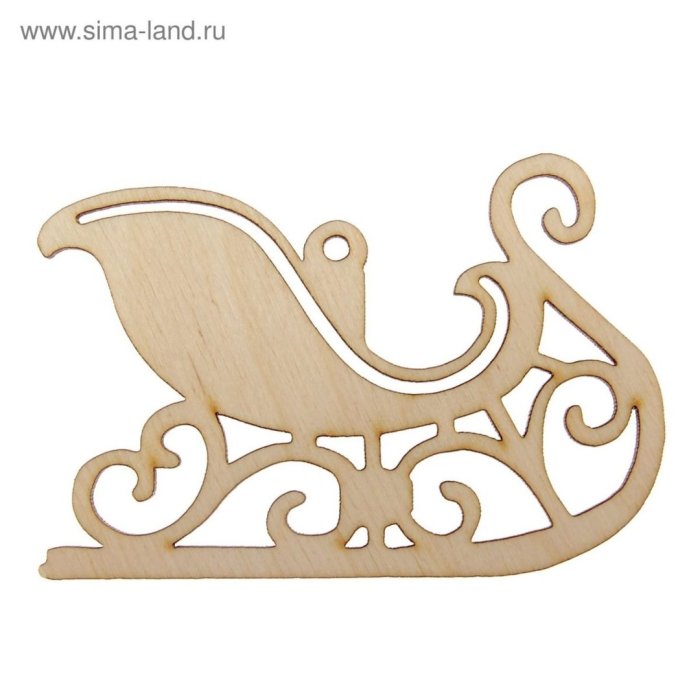 Сани резные из фанеры