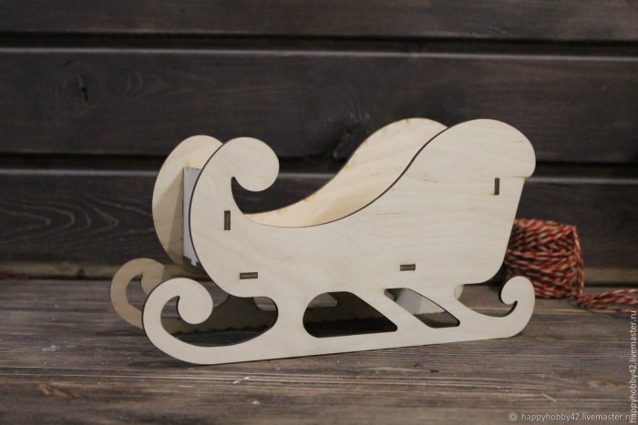 Деревянные заготовки санки