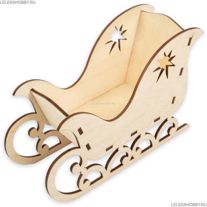 Деревянная заготовка сани