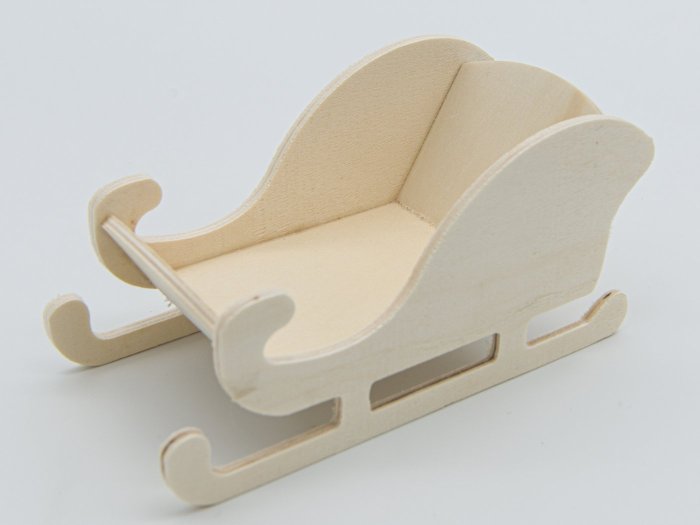 Санки заготовка для декупажа