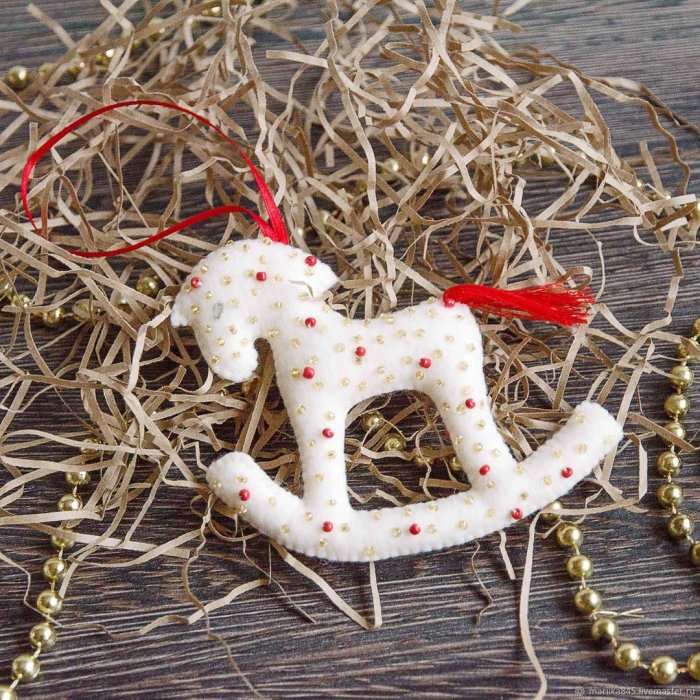 Текстильные новогодние игрушки