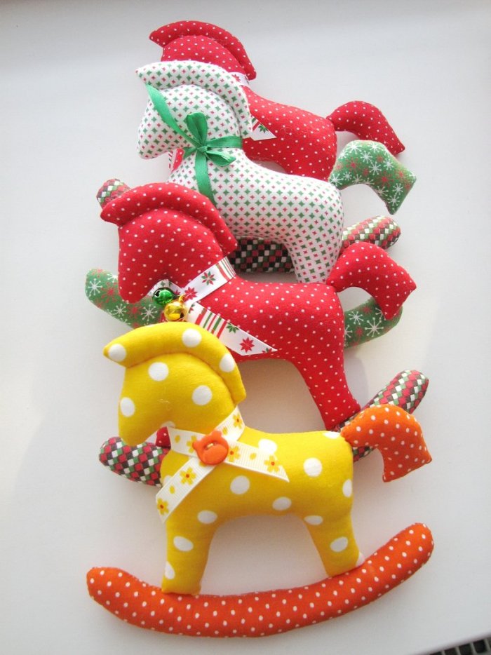 Текстильные новогодние игрушки