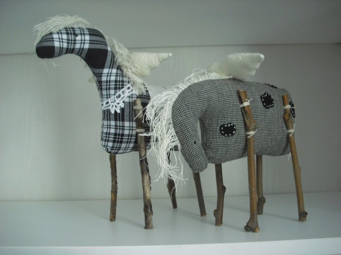 Текстильная лошадка