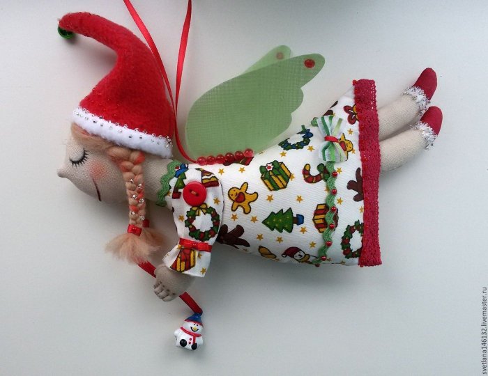 Текстильные новогодние игрушки