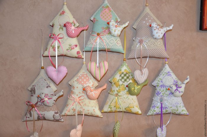 Текстильные новогодние игрушки