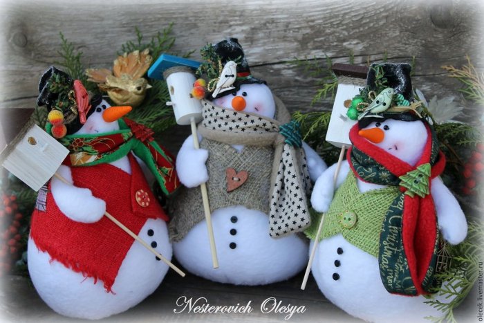 МК Снеговичок из флиса