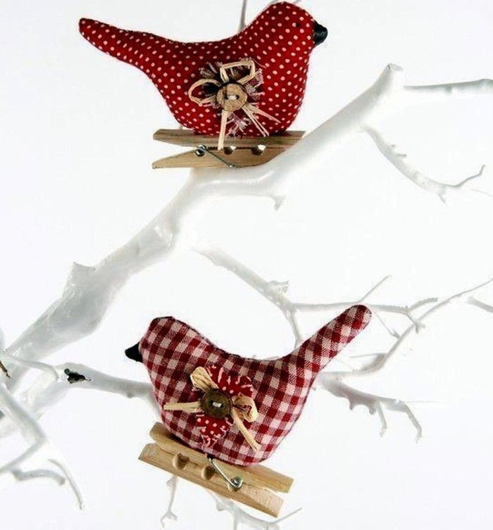 Текстильные птички