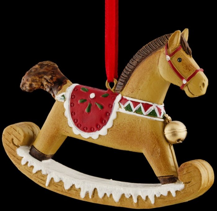 Коняшка кочалка ёлочная игрушка