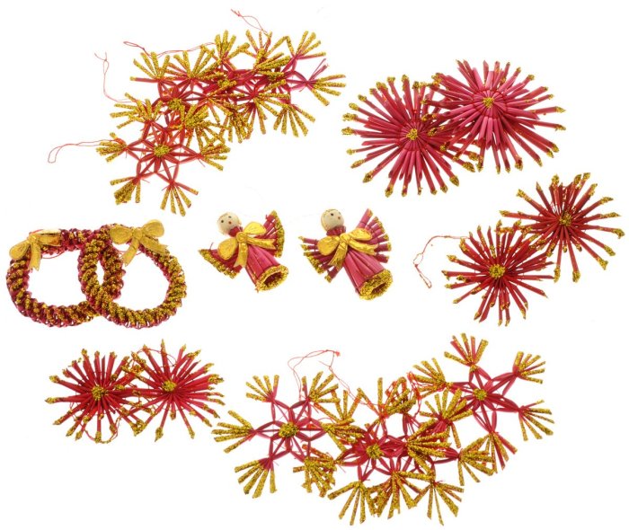 Украшения из тонкой мишуры